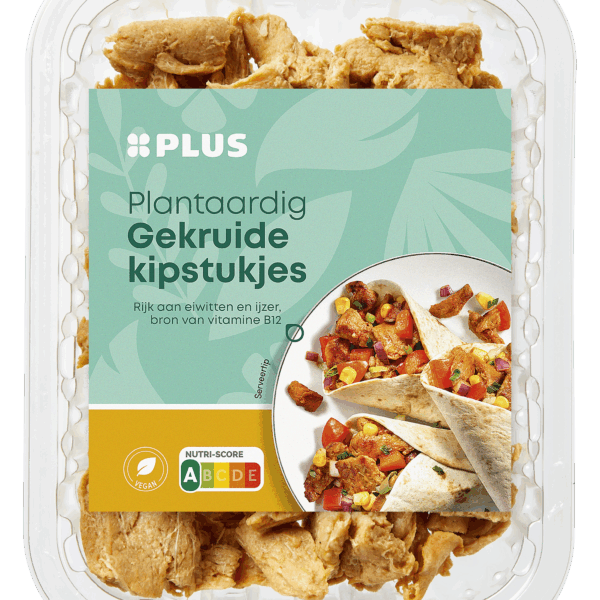 PLUS Plantaardige gekruide kipstukjes - PLUS