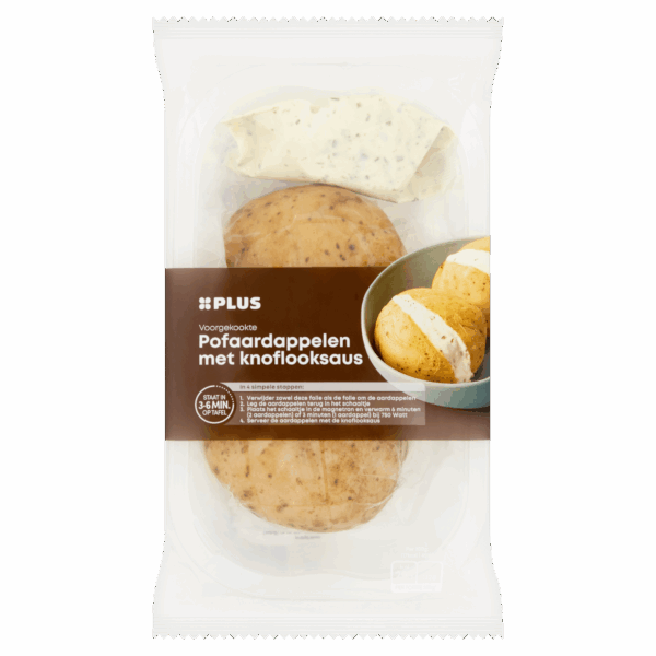 PLUS Pofaardappel met knoflooksaus - PLUS