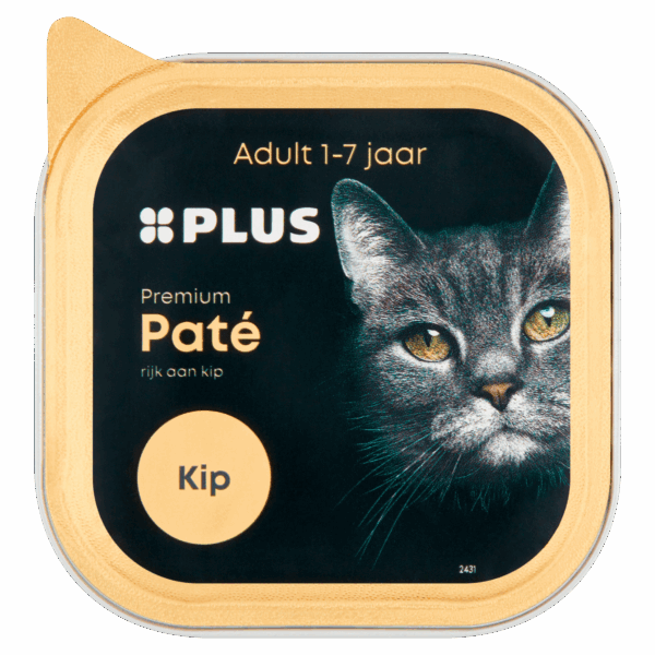 PLUS Premium Katten paté Kip - PLUS