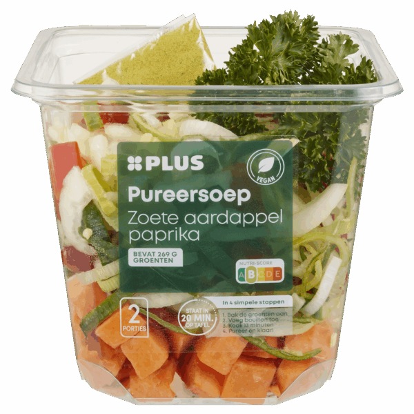 PLUS Pureersoep zoete aardappel paprika - PLUS