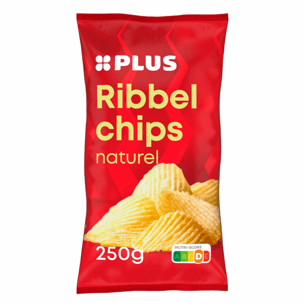 PLUS Ribbelchips naturel - PLUS