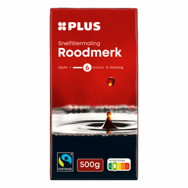 PLUS Roodmerk Filterkoffie Fairtrade - PLUS