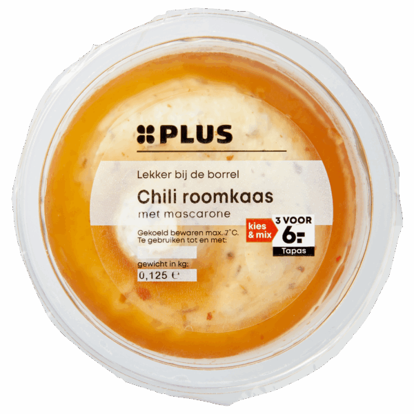 PLUS Roomkaas-mascarpone met chilisaus - PLUS