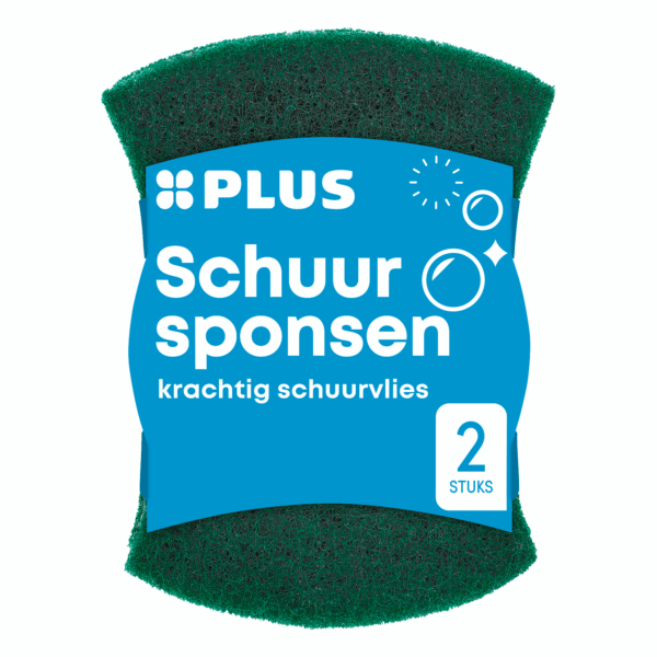 PLUS Schuursponsen krachtig schuurvlies - PLUS