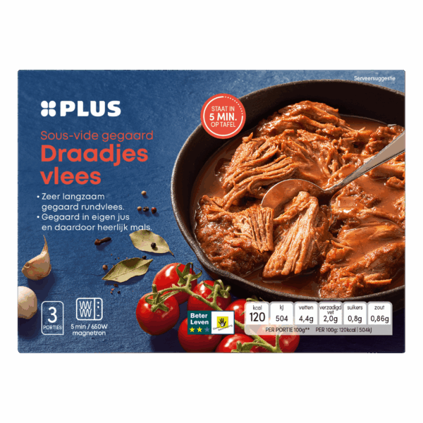 PLUS Sous-vide Draadjesvlees - PLUS