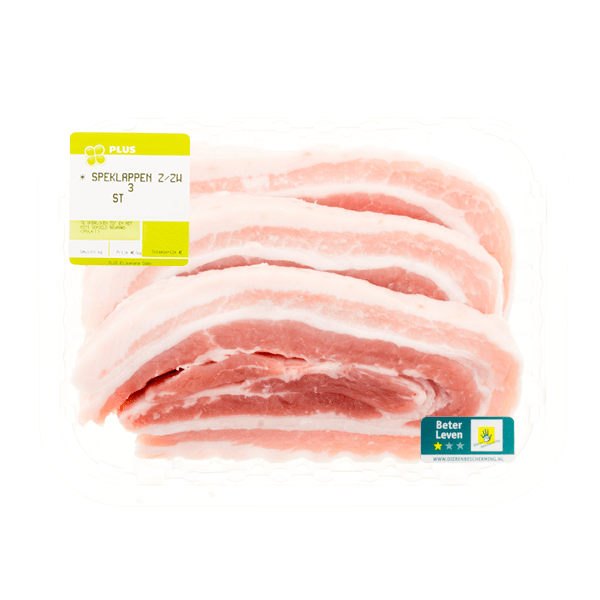 PLUS Speklappen zonder zwoerd 3 stuks - PLUS