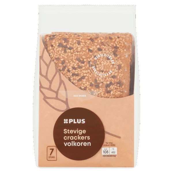 PLUS Stevige Crackers Volkoren - PLUS