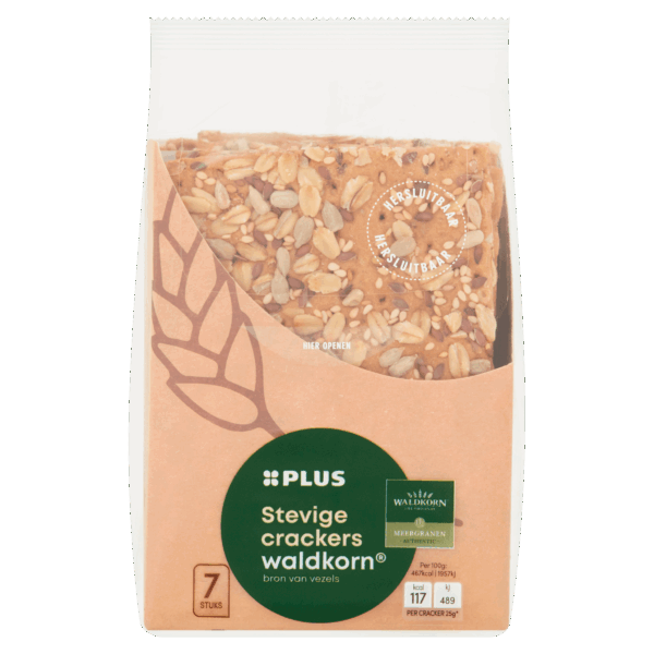 PLUS Stevige Crackers Waldkorn - PLUS