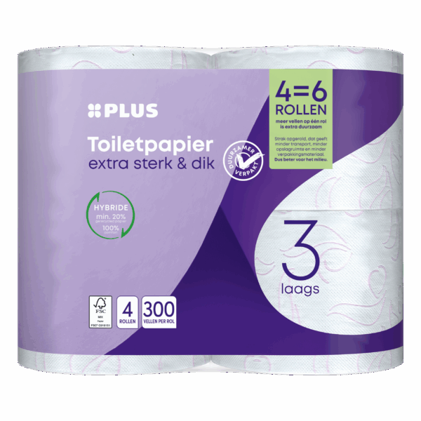 PLUS Toiletpapier 3-laags maxi - PLUS