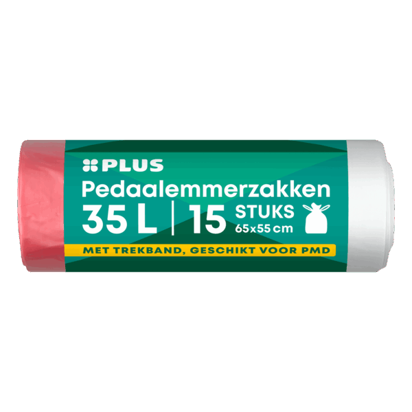 PLUS Trekbandzakken transparant 35L - PLUS