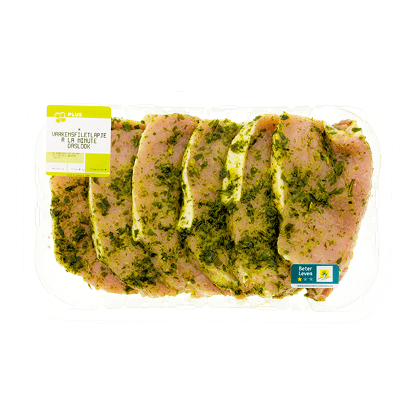 PLUS Varkensfiletlapje daslook a la minute - PLUS