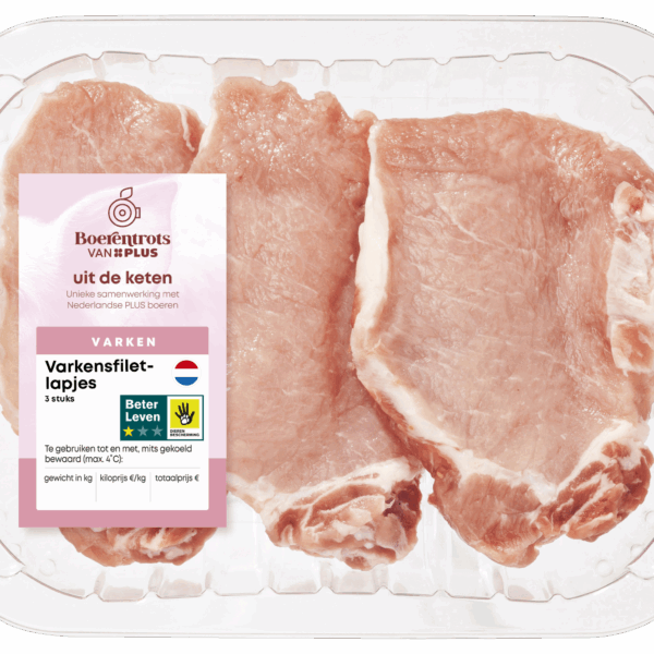 PLUS Varkensfiletlapjes 3 stuks - PLUS