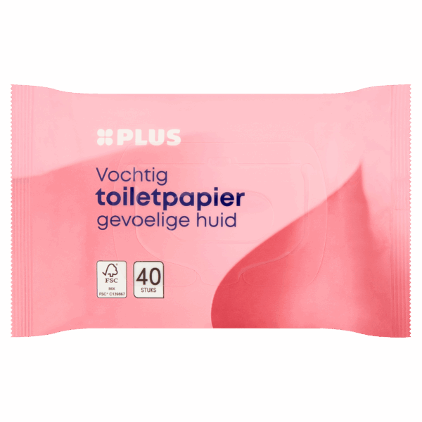 PLUS Vochtig toiletpapier sensitive - PLUS