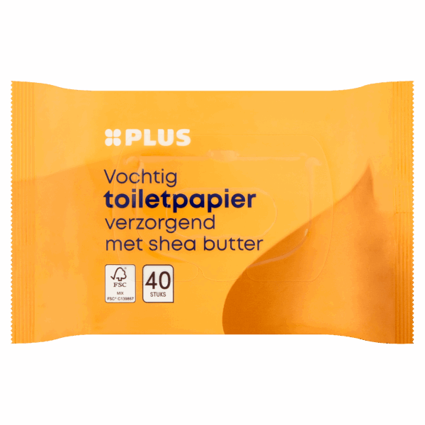 PLUS Vochtig toiletpapier shea butter - PLUS