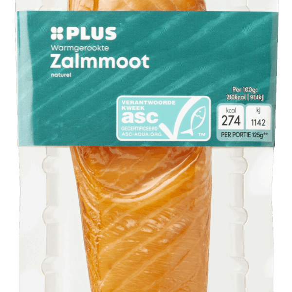 PLUS Warmgerookte zalmmoot naturel - PLUS