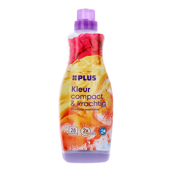 PLUS Wasmiddel compact & krachtig kleur 28sc - PLUS