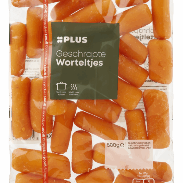 PLUS Worteltjes geschrapt - PLUS