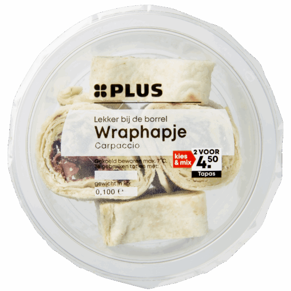 PLUS Wraphapje Carpaccio - PLUS