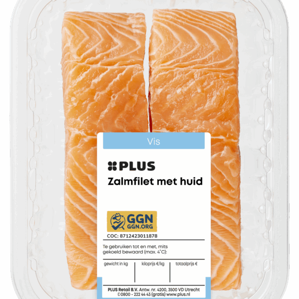 PLUS Zalmfilet met huid 2st - PLUS