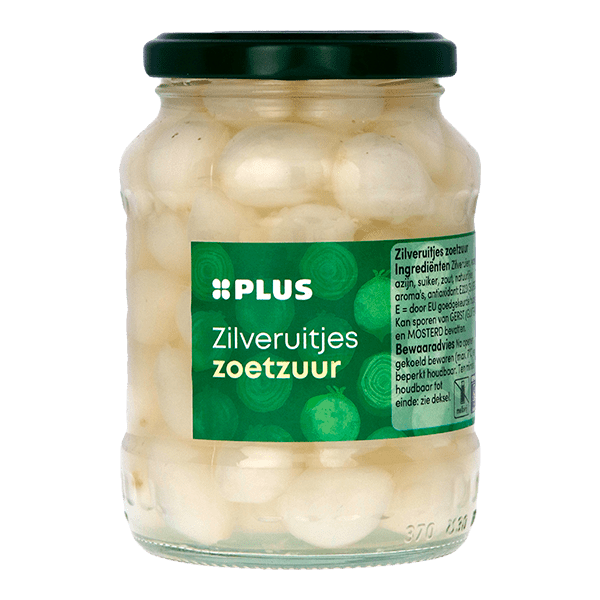 PLUS Zilveruitjes zoetzuur - PLUS