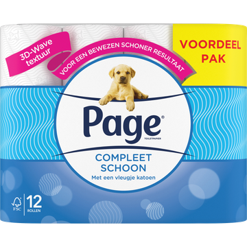 Page Compleet Schoon Toiletpapier 12 Rollen - JUMBO