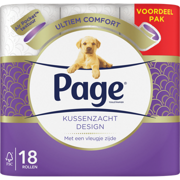 Page Kussenzacht Design Toiletpapier - JUMBO