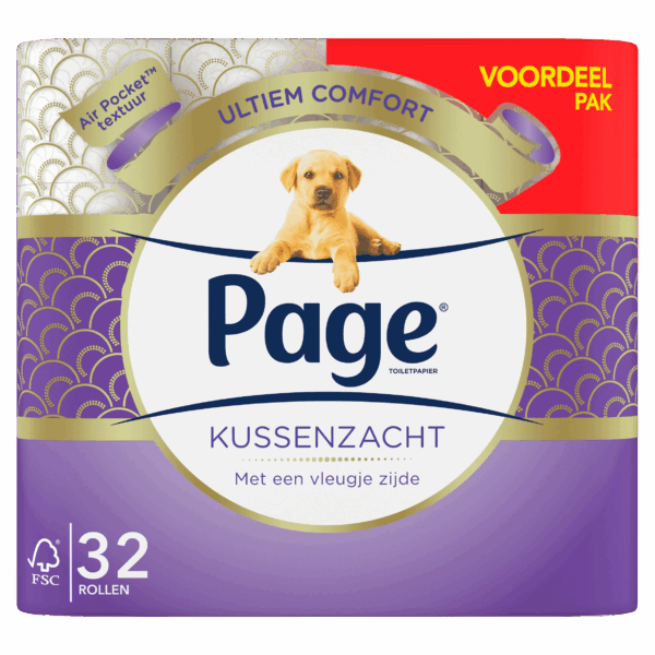 Page Kussenzacht Toiletpapier - PLUS