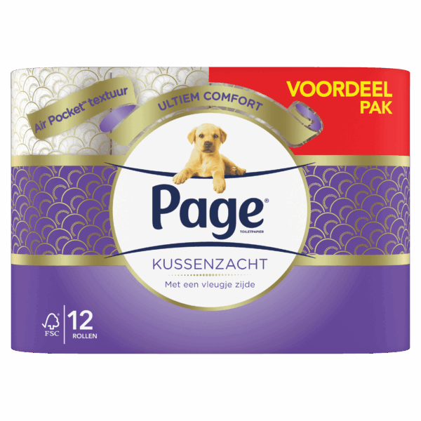 Page Kussenzacht Toiletpapier - PLUS