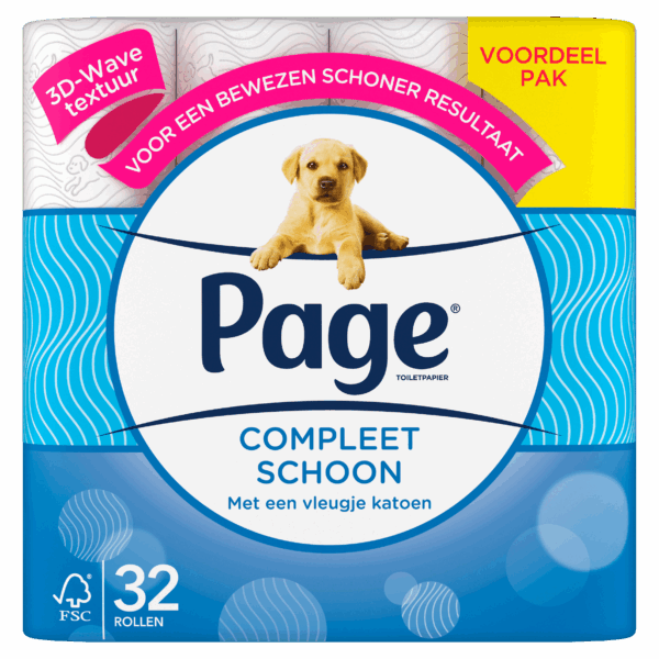Page Toiletpapier 2 laags Compleet Schoon - PLUS