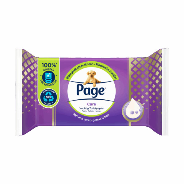 Page Vochtig Toiletpapier Care - PLUS