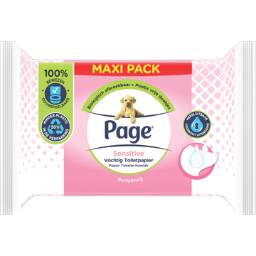 Page Vochtig Toiletpapier Sensitive Maxi - JUMBO