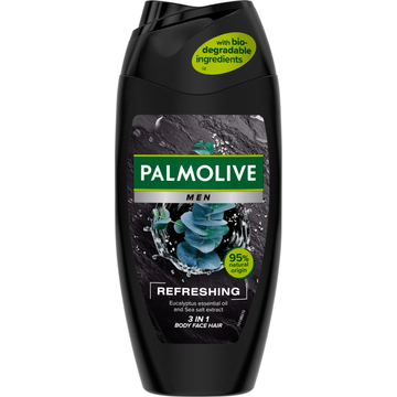 Palmolive Men Refreshing 3-in-1 douchegel met etherische eucalyptusolie en zeezoutextract - JUMBO