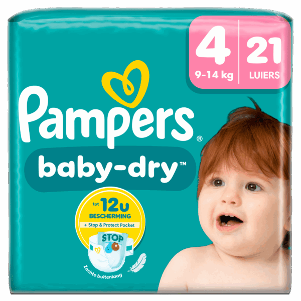 Pampers Baby-Dry maat 4 key size - PLUS