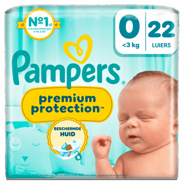 Pampers Premium Protection Maat 0 - PLUS