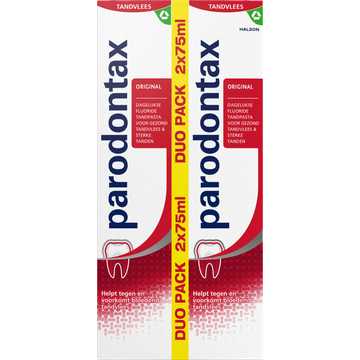 Parodontax Original dagelijkse tandpasta tegen bloedend tandvlees 2 x 75 ml Duo Pack - JUMBO