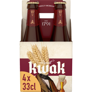 Pauwel Kwak - Amber - Fles - 4 x 330ML - JUMBO