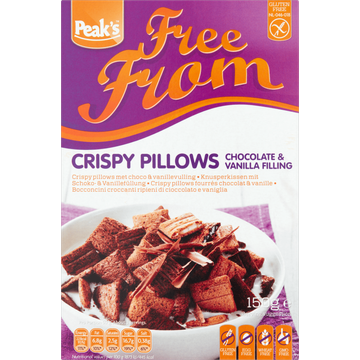 Peak's Free From Crispy Pillows met Choco & Vanillevulling - JUMBO