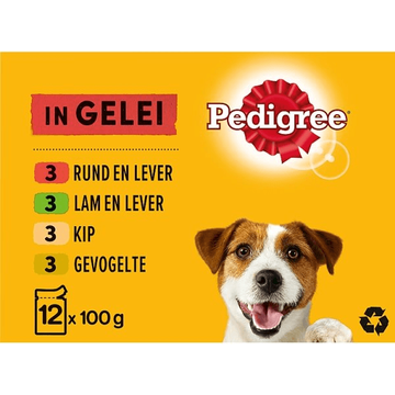 Pedigree Adult Maaltijdzakjes - Vlees in Gelei - Hondenvoer - JUMBO