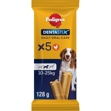 Pedigree Dentastix Medium Kauwstaaf - Gebitsverzorgende Hondensnack - 5 Stuks - JUMBO