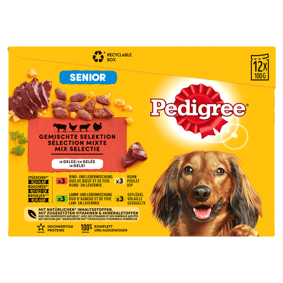 Pedigree Hondenvoer senior in gelei - Dirk