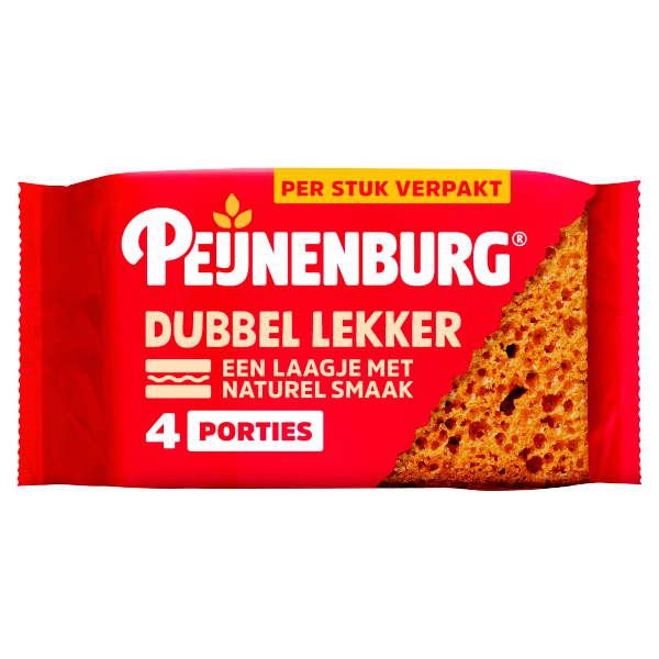 Peijnenburg Dubbel lekker naturel 4-pack - PLUS