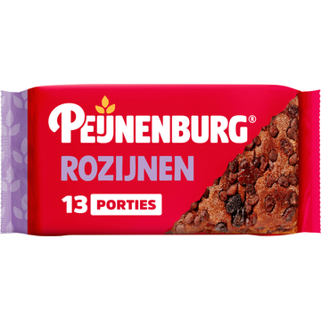 Peijnenburg ontbijtkoek rozijnen ongesneden 13 porties - JUMBO