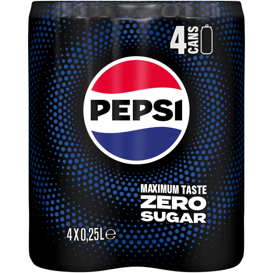 Pepsi Zero 4x25 cl - Dirk