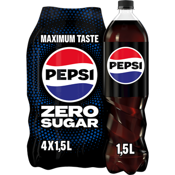 Pepsi Zero Fles Multipack 4x1