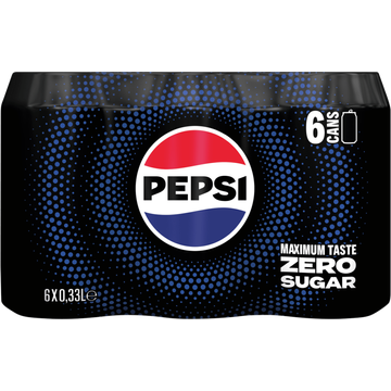 Pepsi Zero Sugar 6 x 330ML - JUMBO