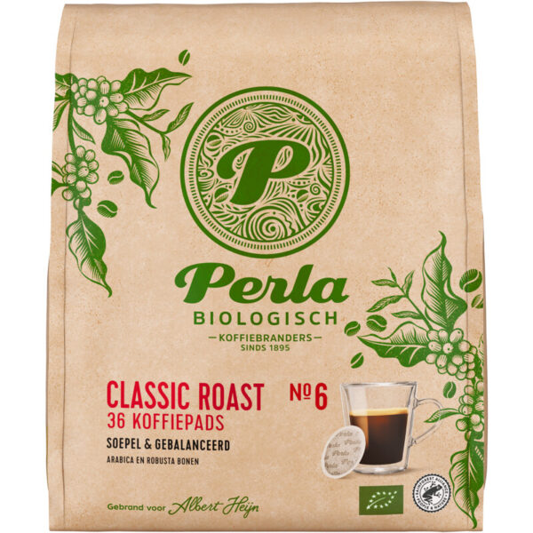 Perla Biologisch Classic Roast Koffiepads - Albert Heijn