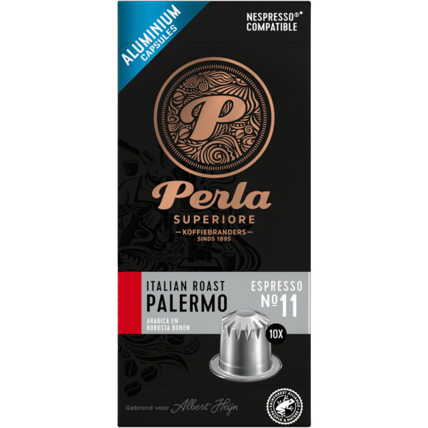 Perla Superiore Italian Roast Palermo Espresso Capsules - Albert Heijn