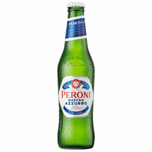 Peroni Nastro Azzuro bier fles - PLUS