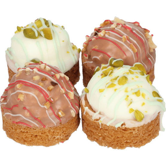 Petit fours pistache hazelnoot - Dirk