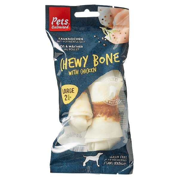 Pets Unlimited Chewy Bones Kip Large - PLUS